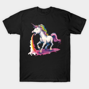 unicorn puke rainbow T-Shirt